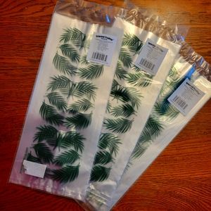 NWT Set of 3 Dozen (36 total) Leaf Clear Cellophane Bags